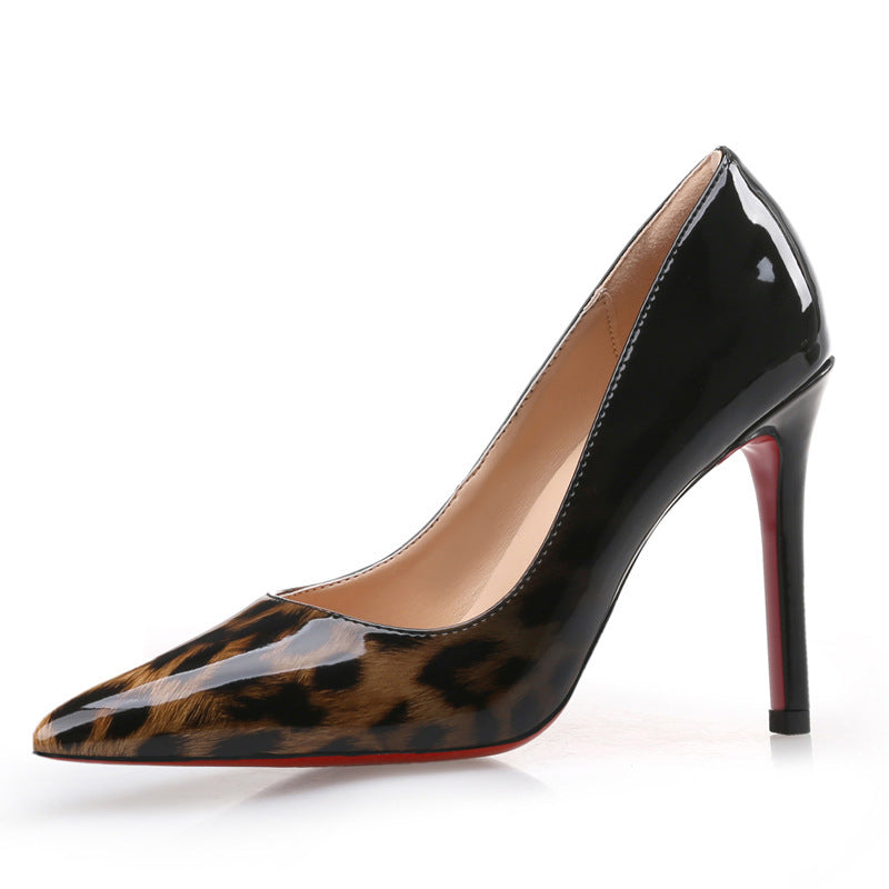 New Leopard Pointed High Heels For Women